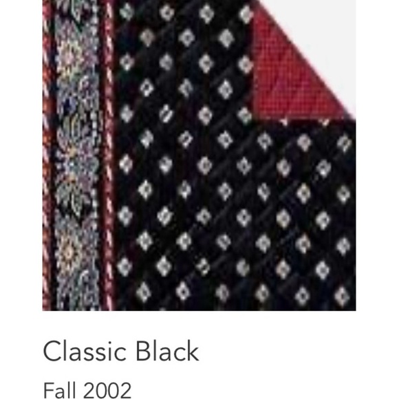 Vintage VERA BRADLEY Classic Black Y 2 K Drawstring Jewlery Case 2002 Red Floral - Picture 10 of 10